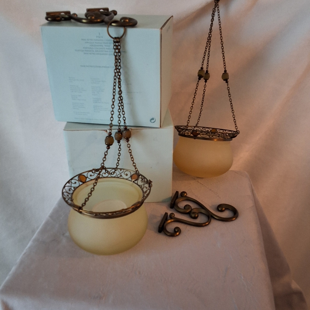 Paris Retro Hanging Candle Lamps EUC!